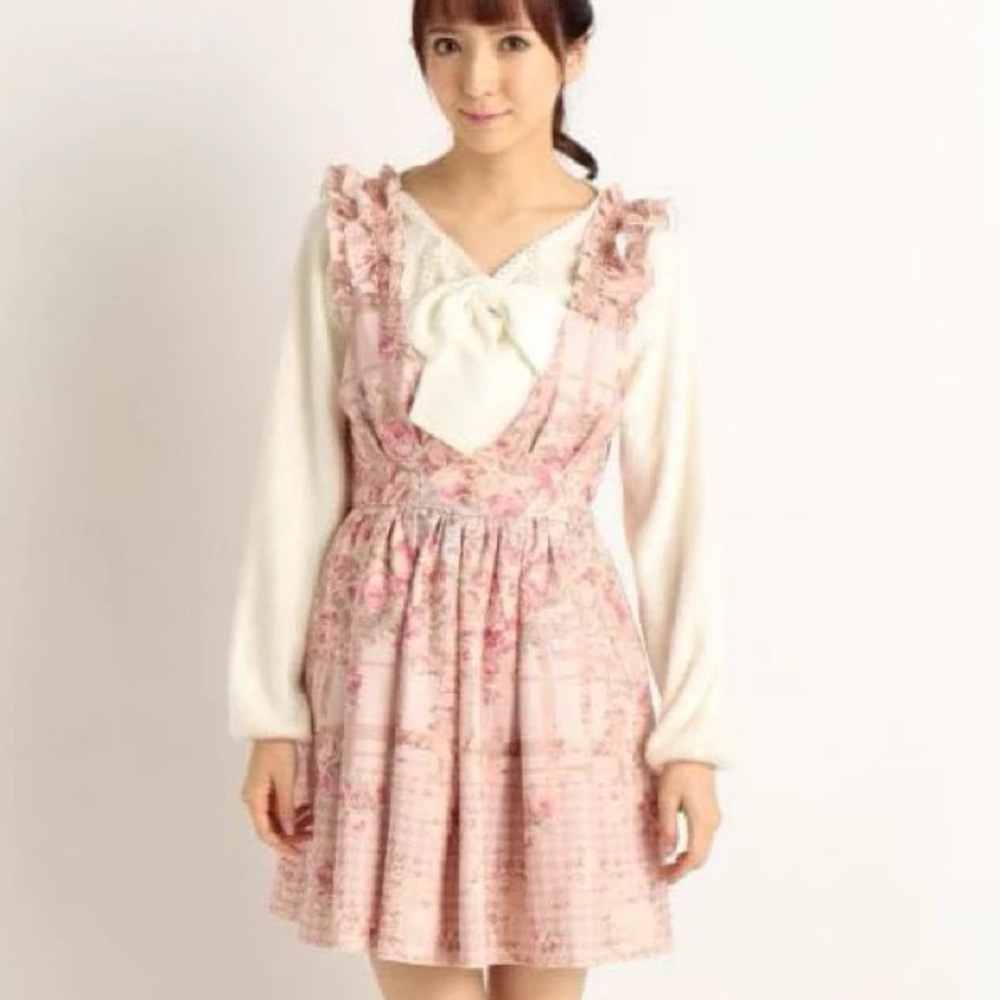 Liz Lisa Pink floral print dress from Japan
